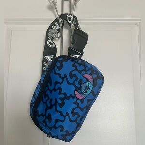 Blue Camouflage Stitch Crossbody Bag